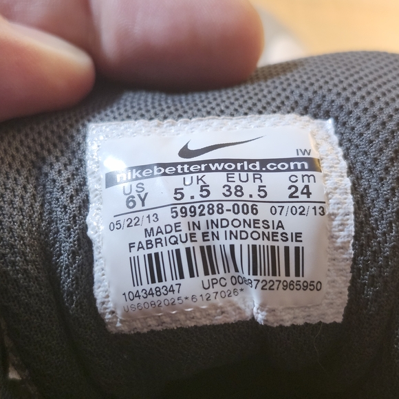 Nike Air Max Stutter Step 2 Basketball Shoes Grey Youth 6Y 38.5 Used Good - Picture 6 of 6